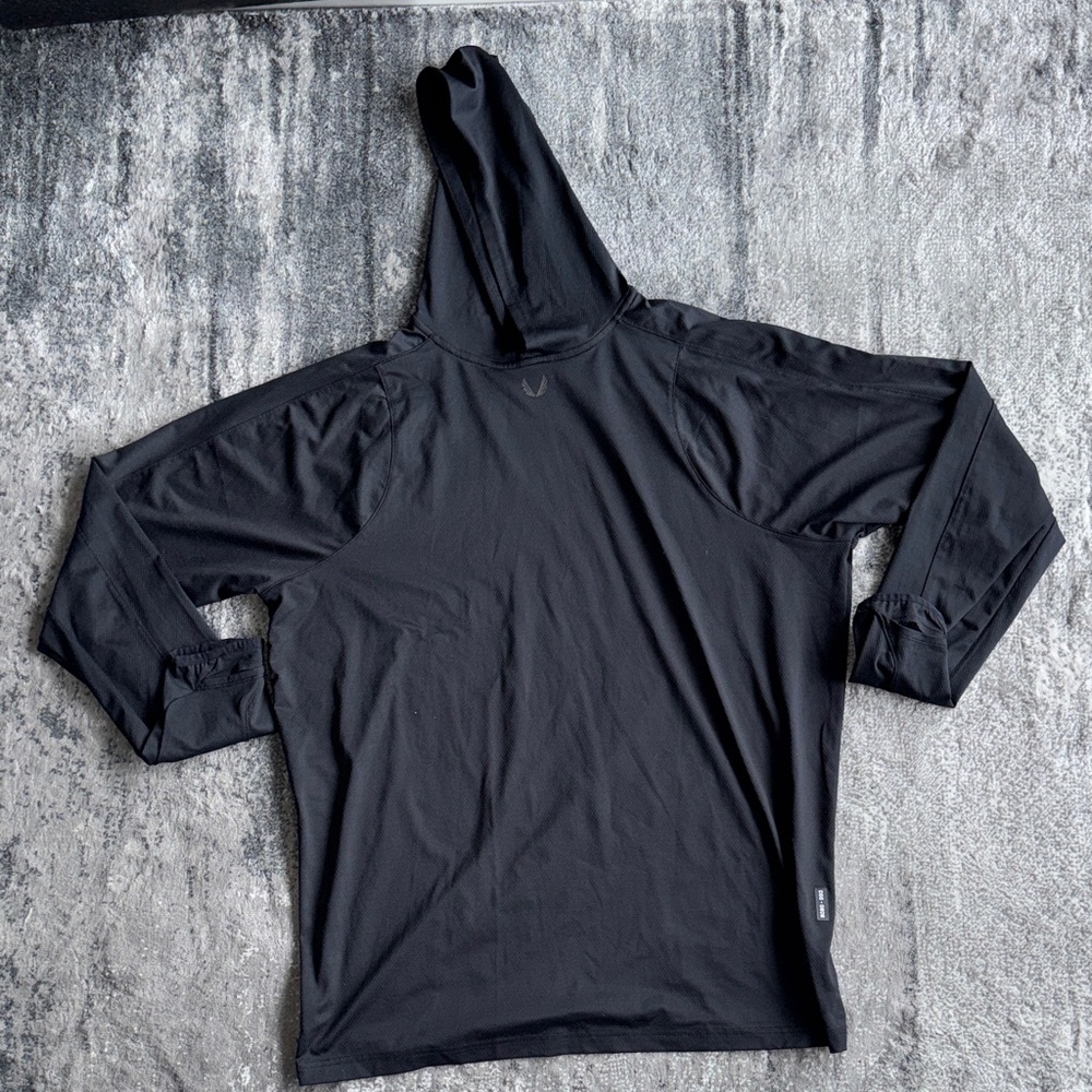 ASRV Black Men's Hooded Sweatshirt